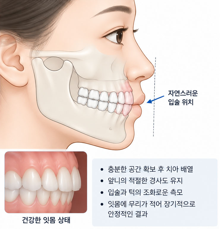적절한 공간 계획 후 배열한 경우